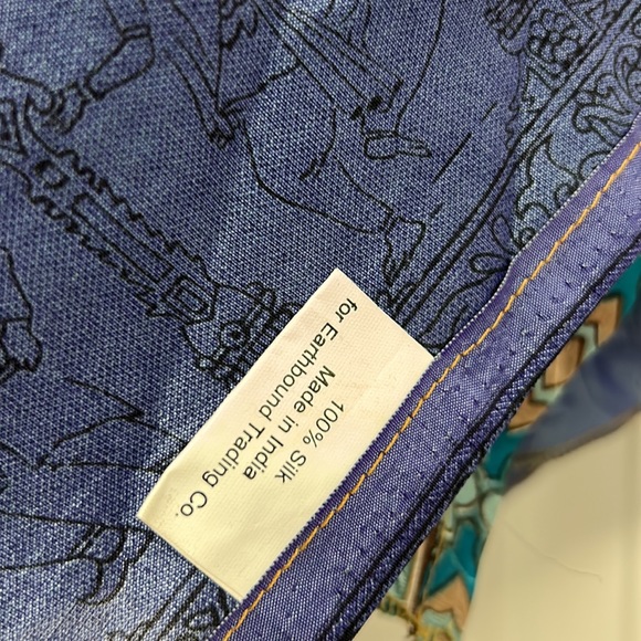 NWT Upcycled Silk Sari 100% Silk - Picture 6 of 8